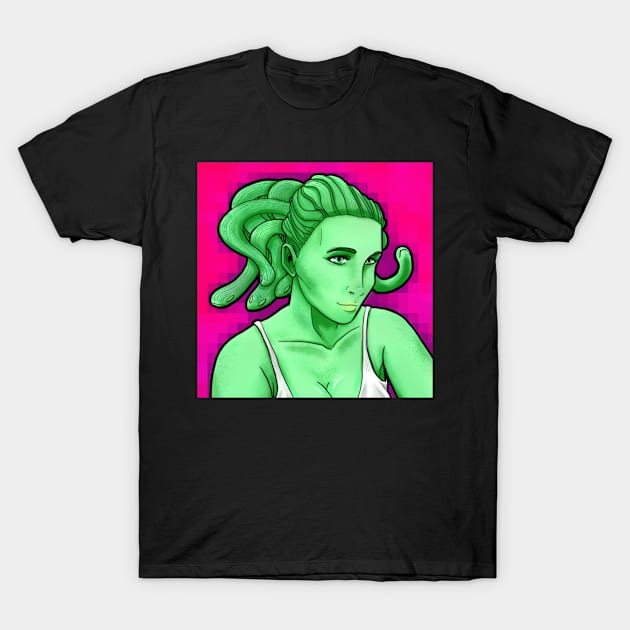 Medusa Pop Art!Selfie T-Shirt by WhackInk